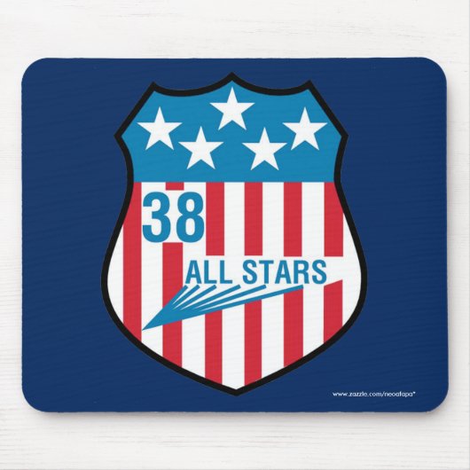 USAFA Kadett Squadon 38" alle Stern-" Mousepad (Vorne)