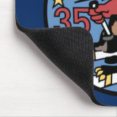 USAFA Squadon 35" enorme wilde Weasels-" Mousepad (Ecke)