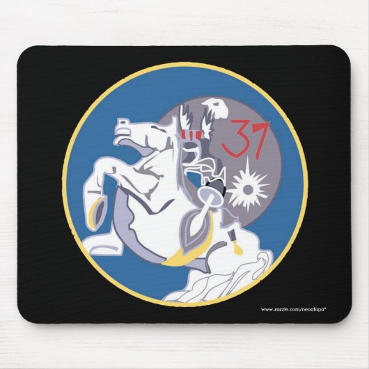 USAFA Squadon 37" animalische Himmel-Räuber-" Mousepad (Vorne)