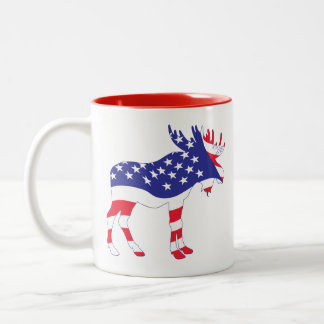 USAFlag — MOOSE Zweifarbige Tasse