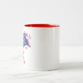 USAFlag — MOOSE Zweifarbige Tasse (Mittel)