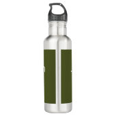 USAG Ansbach Latitude Longitude Edelstahlflasche (Rückseite)