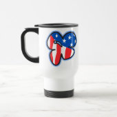 USAHula-blond, USAHulaBFirecracker Hula Girl-Tasse Reisebecher (Links)