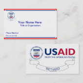 USAID Remüde Visitenkarten Visitenkarte (Vorne/Hinten)