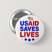 USAID Rette Leben in der internationalen Entwicklu Button (Vorne & Hinten)