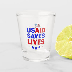 USAID Rette Leben in der internationalen Entwicklu Schnapsglas