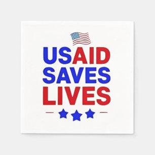 USAID Rette Leben in der internationalen Entwicklu Serviette