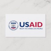 USAID-Visitenkarten Visitenkarte (Rückseite)