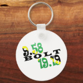 Usain Bolt Berlin 2 WR jamaikanische Flagge Schlüsselanhänger (Vorderseite)