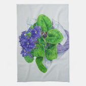 Usambaraveilchen Geschirrtuch (Vertikal)