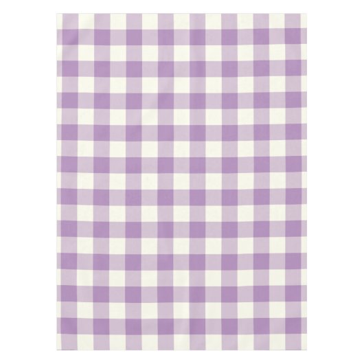 Usambaraveilchen-Gingham-/Büffel-Karo-Tischdecke Tischdecke (Vorderseite)