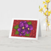 Usambaraveilchen-Tanz - Frameable Karte (Gelbe Blume)