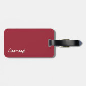 Usambaraveilchen-Tanz Gepäckanhänger (Rückseite horizontal)