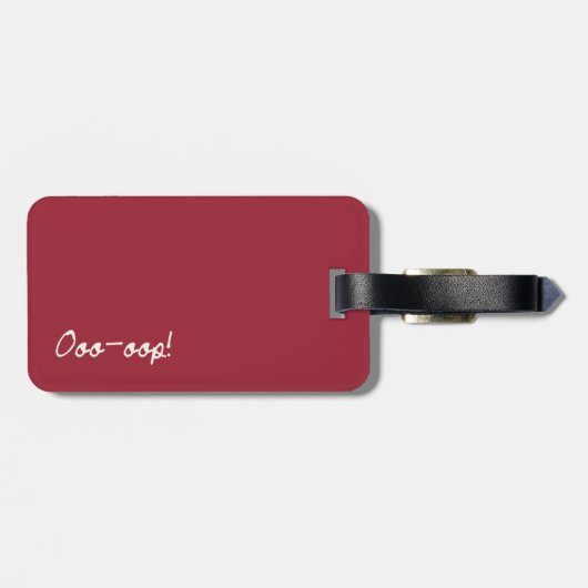 Usambaraveilchen-Tanz Gepäckanhänger (Rückseite horizontal)