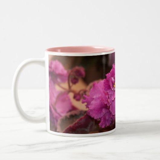 Usambaraveilchen-Tasse Zweifarbige Tasse (Links)