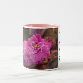 Usambaraveilchen-Tasse Zweifarbige Tasse (Mittel)