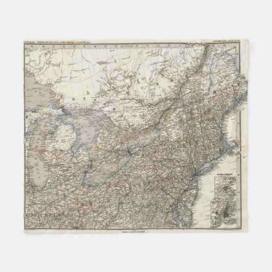 USAnordosten Fleecedecke (Vorderseite (Horizontal))