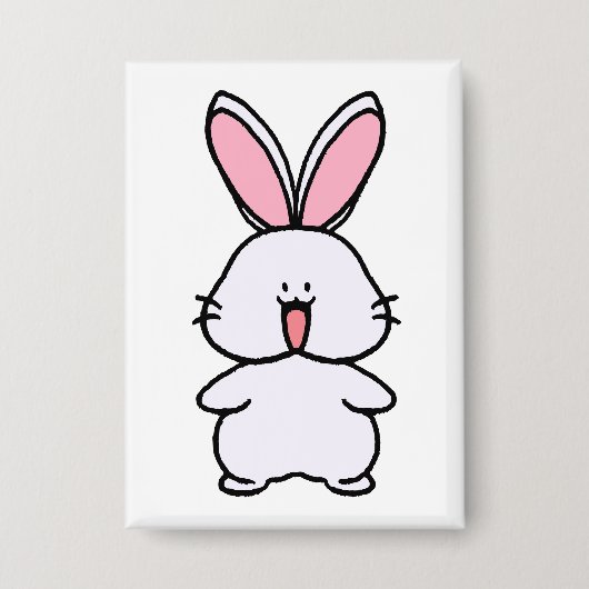 Usara the Bunny – Simple Cute Character Front View Button (Vorderseite)