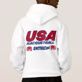 USARacquetball scherzt Hoodie (Rückseite)