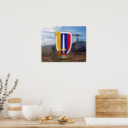 USARV Army Support Command Vietnam Nam War Poster (Küche)