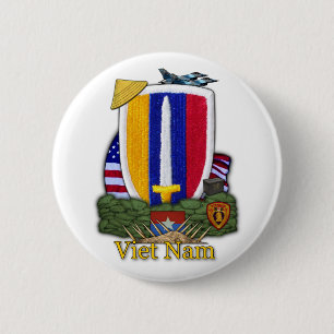 usarv veterans vietnam war Patch Button