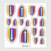 USARV Vietnam Kriegsveteranen Kontakt Aufkleber (Blatt)