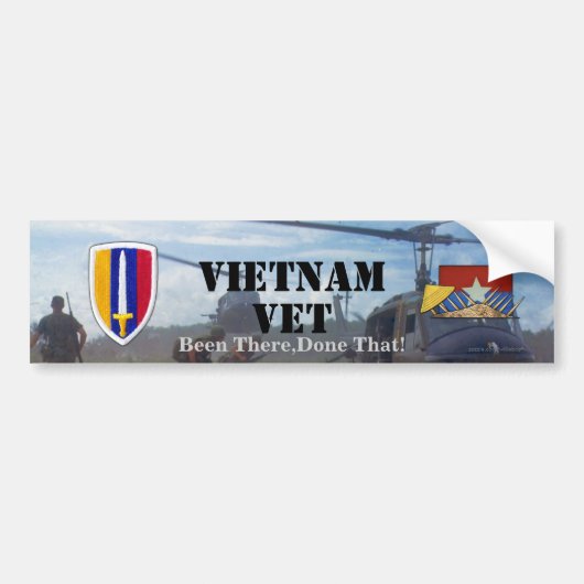USARV Vietnam Nam Kriegs-Flecken untersucht Autoaufkleber (Vorne)