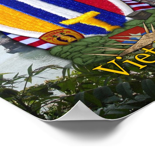 USARV Vietnam Nam War Patch Print Poster (Ecke)