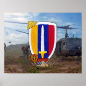 USARV Vietnam Nam War Vets Patch Poster (Vorne)
