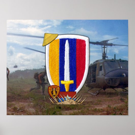 USARV Vietnam Nam War Vets Patch Poster (Vorne)