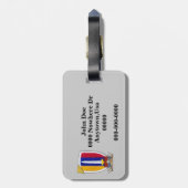 USARV Vietnam War Patch Gepäckmarke Gepäckanhänger (Rückseite vertikal)