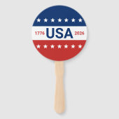 USA's 250th Anniversary 1776 2026 Red White Blue Fächer (Vorderseite)