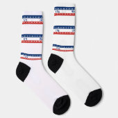 USA's 250th Anniversary 1776 2026 Red White Blue Socken (Rechts)