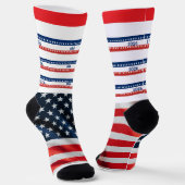 USA's 250th Anniversary 1776 2026 Red White Blue Socken (Gewinkelt)