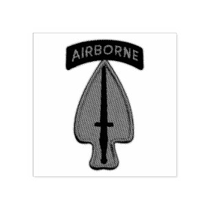 USASOC PSYOP SOF Sine Pari Veterans LRPS Reception Gummistempel
