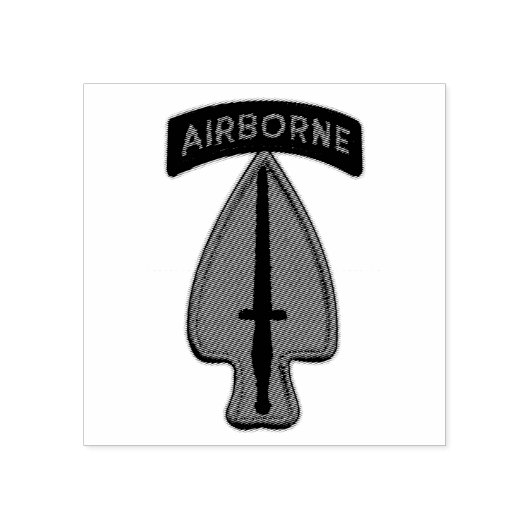 USASOC PSYOP SOF Sine Pari Veterans LRPS Reception Gummistempel (Prägung)