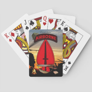 USASOC Special Ops Patch LRRP Recon Spielkarten