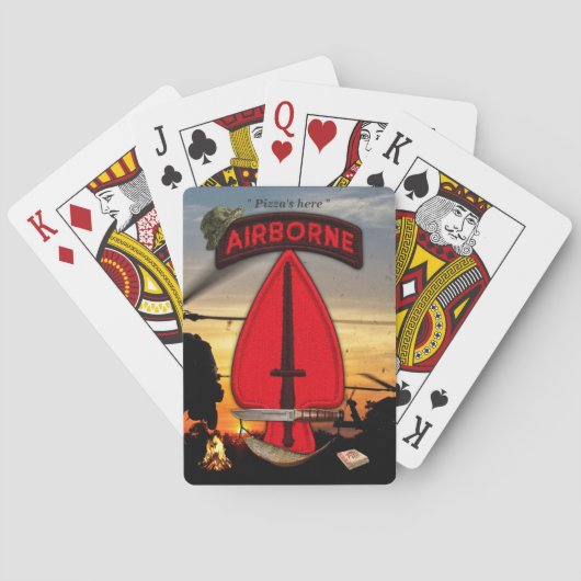 USASOC Special Ops Patch LRRP Recon Spielkarten (Rückseite)