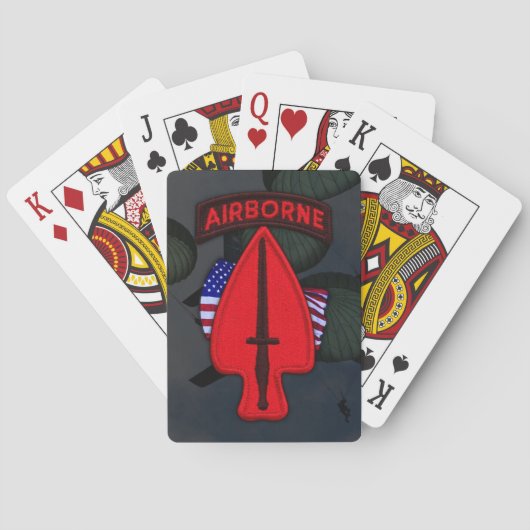 USASOC Special Ops Patch Poker Karten Spielkarten (Rückseite)