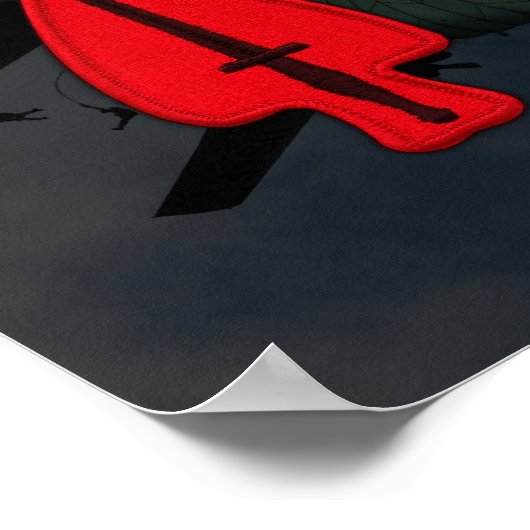 USASOC Special Ops USSOCOM Patch Drucken Poster (Ecke)