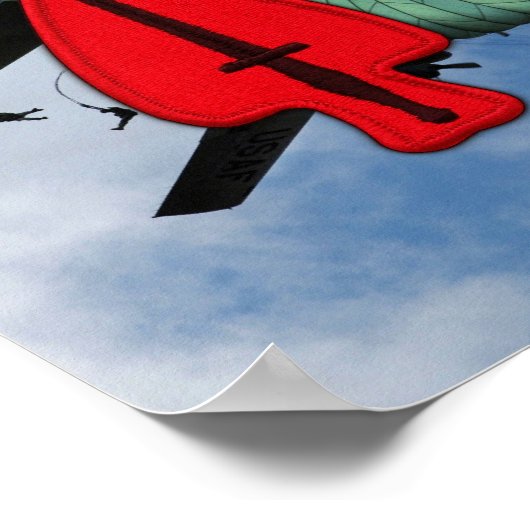 USASOC Special Ops USSOCOM Patch Drucken Poster (Ecke)