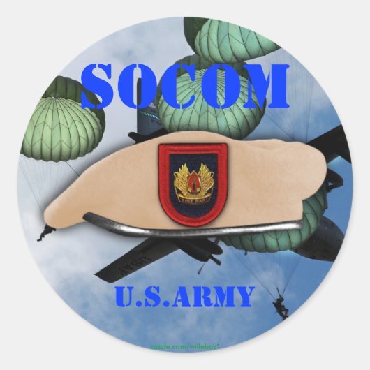 USASOC Spezialoperationen Kommando Socom Stickers (Vorderseite)