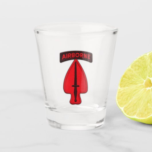 USASOC spezielle Ops Schnapsglas (Vorderseite)