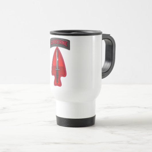 USASOC SSI REISEBECHER (VorderseiteRechts)