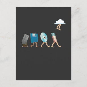 USB-Cloud für die Computertechnik-Software Postkarte