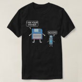 USB-Diskette Ich bin Ihr Vater Computer Geek T-Shirt (Design vorne)