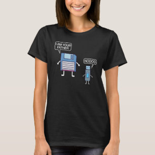 USB-Diskette Ich bin Ihr Vater Nerd Geek T-Shirt