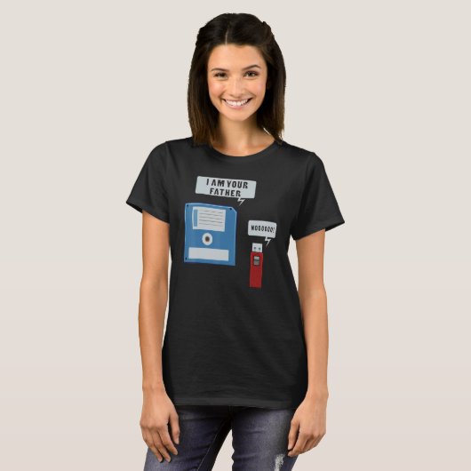 USB-Diskette Ich bin Ihr Vater T-Shirt (Vorne ganz)