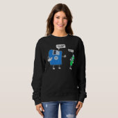 Usb Engineer Program für Programmierer-CDs auf Dis Sweatshirt (Vorne ganz)