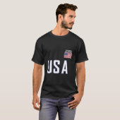 USB-Flag Abbildung Skaten Team Equipment Ice-Skate T-Shirt (Vorne ganz)